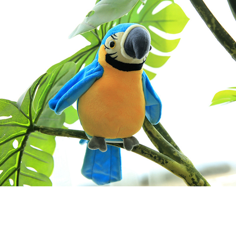 Talking Plush Parrot Toy Funny Repeat Learning Helper Multifunctional