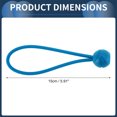 thumbnail image 3 of Elastic Fixed Rope Ball Tent Cords 15cm Adjustable Bungee Cords with Metal Buckle Lake Blue 1pc, 3 of 7