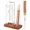 Round Brown, variant on 2 in 1 Incense Holder with 7.8" & 5.9" Glass Jars, Large Incense Holder for Sticks, Upside Down Incense Burner with Ash Catcher & Storage - 20 Incense Sticks & Brush