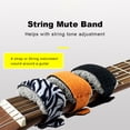 thumbnail image 3 of GuitarNoise Damper Strings Mute Noise Damper Guitar Tape Dampeners String Wraps Instruments Accessories for Guitar Bass Ukule Leopard Print Color, 3 of 6