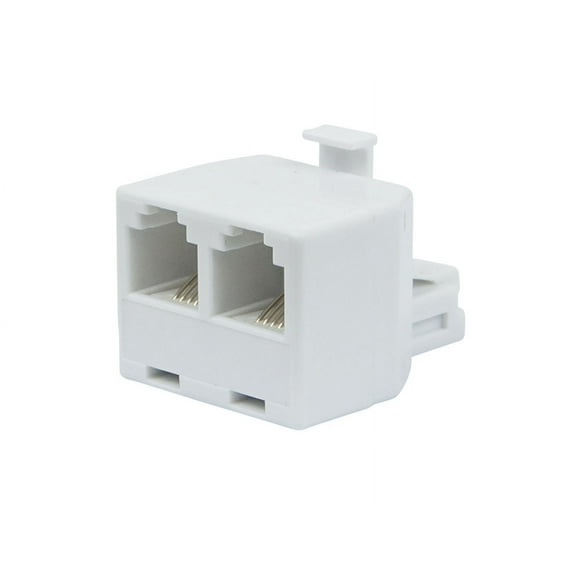Monoprice RJ11/RJ12 6P4C 1x Male to 2x Female T-Adapter