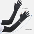 thumbnail image 3 of Cdudpw Full Finger UV Protection Gloves Driving Gloves Women, Breathable Touchscreen UPF Glove Sun Protection Glove(Black), 3 of 5