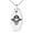 Silver, variant on Stainless Steel Pirate Captain Skull Engraved Small Oval Charm Pendant Necklace
