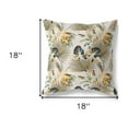 thumbnail image 4 of 18" Red Light Indigo Roses Suede Throw Pillow, 4 of 4