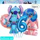 thumbnail image 3 of Decoración de cumpleaños de Disney Lilo Stitch, pegatinas de Stitch, vajilla desechable, mantel, plato, globo, baby shower, suministros para fiestas infantiles, 3 of 5