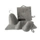 thumbnail image 3 of Juego de 5 gorros de sauna Gloria fieltro gris, 3 of 9