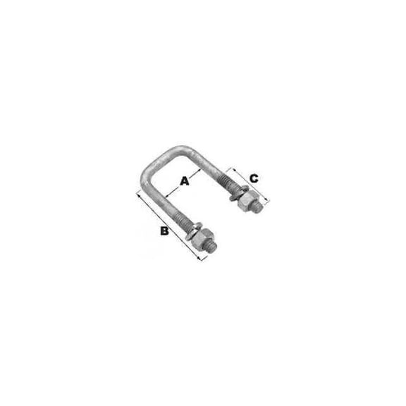 SeaChoice  57241; Square U-Bolt-4 1/16X2 13/16