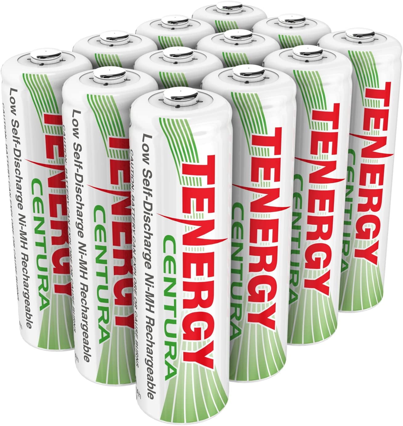 Tenergy AA Rechargeable NIMH Battery 2000mAh PreCharged Household
