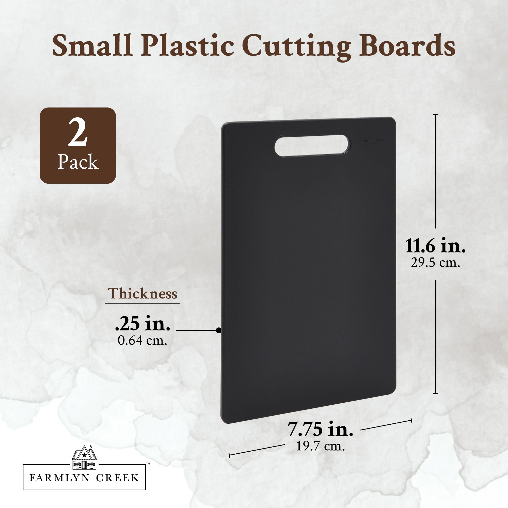 Hakka 6 Pack NSF Multi-Color Plastic Cutting Board 1/2 Thick Chopping Board