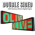 thumbnail image 3 of OLIVE LED Sign 3C RGY 2Face 15"x78" IR Programmable Scroll. Message Display EMC, 3 of 7