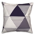thumbnail image 2 of Creative Products Navy Geo Triangles 18x18 Indoor / Outdoor Pillow, 2 of 3