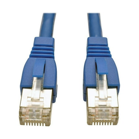 UPC: 0037332188267 | Tripp Lite Augmented Cat6 (Cat6a) Shielded (STP) Snagless 10G Certified Patch Cable (RJ45 M/M) – Blue 1-ft.