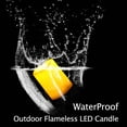 thumbnail image 4 of 2 PCS 3" x4" Waterproof Outdoor Battery Operated Flameless LED Pillar Candles with Timer Flickering Plastic Resin Electric Decorat, 4 of 5