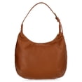 thumbnail image 3 of Time and Tru Women's Sybil Faux Leather Hobo Handbag, Cognac, 3 of 5