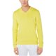 thumbnail image 1 of Calvin Klein suéter con cuello en V acanalado para hombre, amarillo, extragrande Calvin Klein Pull-over, 1 of 2