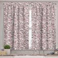 thumbnail image 2 of Ambesonne Modern Valance & Curtain, Popular Fashion Words, 55"x45", Red Black and White, 2 of 6