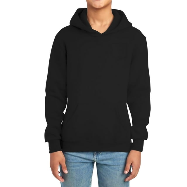 Chandails à Capuche et Chandails pour Tout-Petits Garçons, Manches Longues, Chandail à Enfiler Uni, Décontracté, Manteau, Doublé, Chandail à Capuche, T-Shirt, Vêtements, Noir, Taille 4-5T