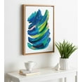 thumbnail image 6 of Kate and Laurel Sylvie Bright Abstract 2 Framed Canvas Wall Art by Jessi Raulet of Ettavee, 18x24 Natural, Modern Colorful Brushstrokes Art for Wall, 6 of 7