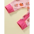 thumbnail image 7 of Suealasg Halloween Baby Girl Footies Jumpsuit Newborn Girls Crew Neck Long Sleeve Pumpkin Print Zip Up Full Length Jumpsuit 3 6 9 12 Months Infant Fall Coming Home Clothes, 7 of 7