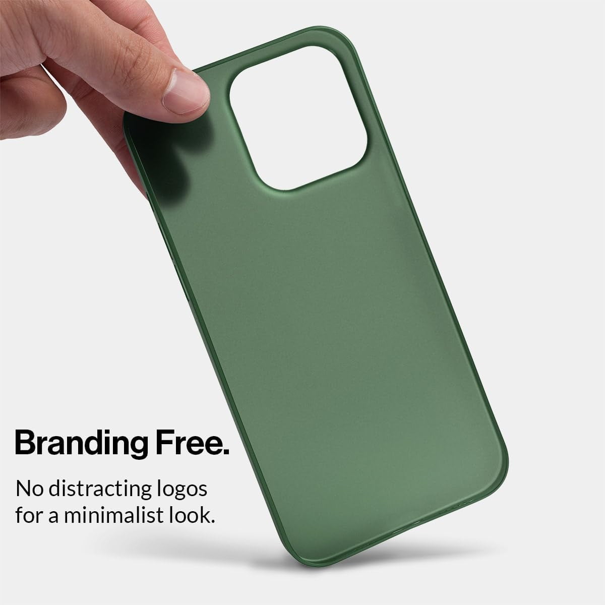 totallee Thin iPhone 15 Pro Case, Thinnest Cover Ultra Slim Minimal - for Apple iPhone 15 Pro (2023) (Green)