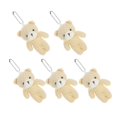 thumbnail image 5 of 5pcs Adorable Bear Pendants Keychain Charms Tiny Stuffed Bear Doll for DIY Decor Fashion Accessory, 5 of 5