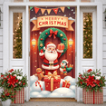 thumbnail image 5 of Colorful Design Christmas Banner Festive Winter Holiday Santa Claus for Home Decoration Kids Party Celebration, 5 of 9