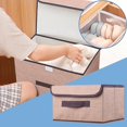 thumbnail image 1 of Boîte de Rangement Pliable Vêtements Divers Boîte de Rangement Portable avec Couvercle Boîte de Rangement Pliable, 1 of 6