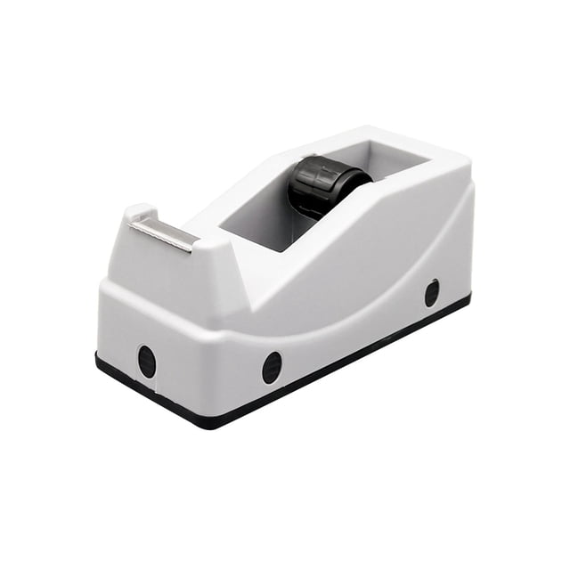 Grey Tape Dispenser Plastic Desktop Anti Skid Base Grey For 30Mm Tape Width Small