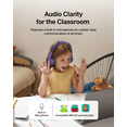 thumbnail image 6 of Belkin SoundForm Mini Kids Wireless Headphones w/Built-in Microphone, 30H of Playback Time, Fun Stickers, & Case - Over-Ear Headsets for Online Learning, School, iPhone, iPad, Galaxy, & More - White, 6 of 7