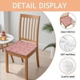 thumbnail image 2 of Pink Butterfly Pattern Seat Covers for Dining Room Chairs Set Of 4,Stretch Printed Washable Chair Seat Cover with Elastic Ties and Button,Removable Waterproof Couch Cushion Covers, 2 of 6