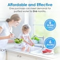 thumbnail image 6 of Waterdrop FXHSC Whole House Water Filter, Replacement for GE® FXHSC, GXWH40L, GXWH35F, American Plumber W50PEHD, W10-PR, Culligan® R50-BBSA, 5 Micron, 10" x 4.5", High Flow Sediment Filters, (2), 6 of 9
