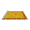 thumbnail image 2 of Ahgly Company Machine Washable Indoor Rectangle Abstract Yellow Modern Area Rugs, 7' x 10', 2 of 4