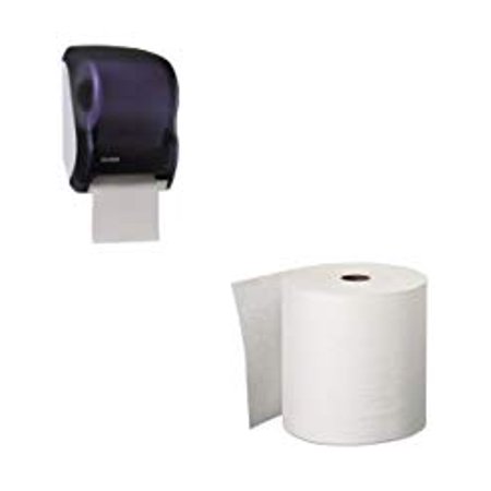 KITKIM11090SJMT1300TBK Value Kit KLEENEX 11090 White Hard Roll Paper Towels KIM11090 and San Jamar T1300TBK