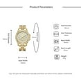 thumbnail image 3 of Reloj de cuarzo para mujer, relojes para mujer Cherryshirley, reloj de diamantes para mujer, relojes de cuarzo, reloj de pulsera con correa de acero inoxidable, reloj, 3 of 3