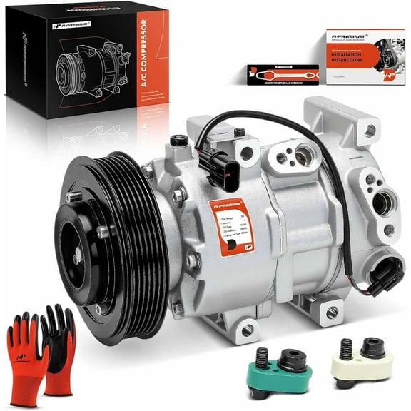 A-Premium AC Compressor with Clutch Compatible with Hyundai Accent Kia Rio 2012-2017 L4 1.6L