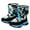 Blue, variant on UKAP Boys Breathable Plush Lined Snow Boot Outdoor Comfort Casual Winter Shoes Red 1Y