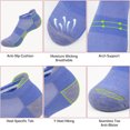thumbnail image 4 of Loritta Womens Ankle Socks, Athletic Running Socks Cushioned Colored Socks 6 Pairs, Size 6-8, 4 of 6