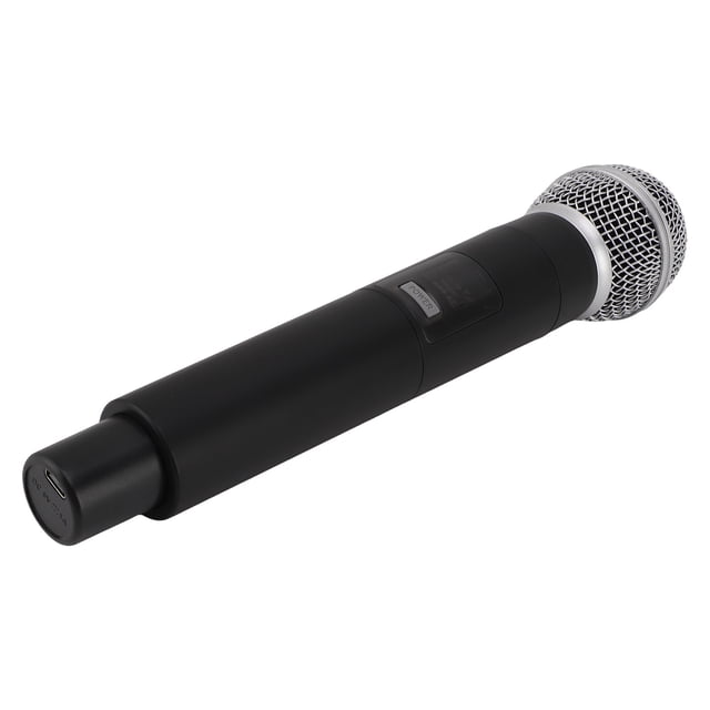 Micrófono VHF Inalámbrico, 2 Piezas Professional de Karaoke Karaoke Micrófono USB Recargable Hifi Cancelando Interferencia Resistente A Los Altavoces