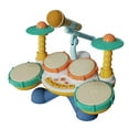 thumbnail image 2 of Juguetes para bebés de Juego de batería para niños pequeños 1-3 Juego de instrumentos musicales Regalo de cumpleaños Juguetes , estilo b, 2 of 8