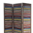 thumbnail image 2 of 3 Panneau de Style Moderne Écran Pliant en Bois, Multicolore, 2 of 2