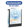 thumbnail image 4 of Comix Premium 1 inch 3 Ring Binder, 1" O-ring, 250-Sheet Capacity,School Supplies, 8 Pack Black, 4 of 6