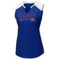 thumbnail image 2 of Women's Majestic Royal/White New York Giants V-Notch Muscle Tank Top, 2 of 3