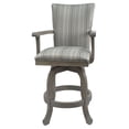 thumbnail image 2 of Home Square 30" Swivel Wood Bar Stool with Base in Natural Fun - Set of 3, 2 of 4