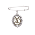 thumbnail image 1 of Culture Character Figure Pattern Brooch Pin Dress Shirt Shawl Clips, 1 of 3