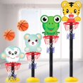 thumbnail image 4 of 1 Ensemble de Jouets Support de Basketball Réglable avec Filets de Base Panier Stable Stimuler le Potentiel Sportif Gonfleur Petit Singe Jouets de Basketball Jouets d'Intérieur, 4 of 10