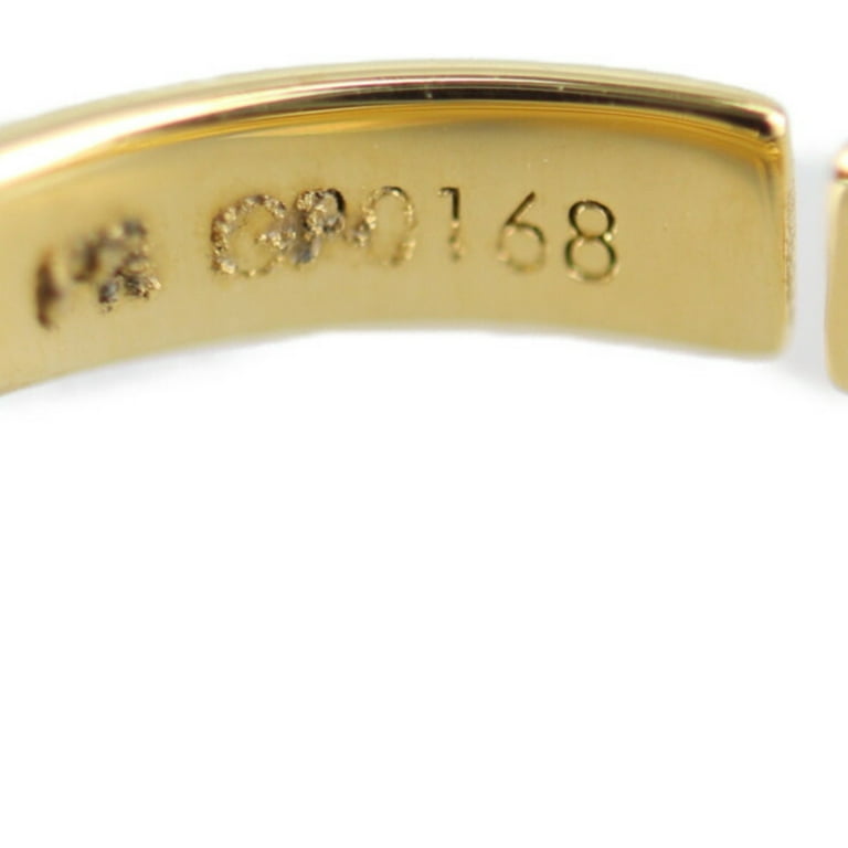 Authenticated Used LOUIS VUITTON Louis Vuitton Windsor Fleur Set Ring  MP2196 Metal Gold Rhinestone 