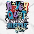 thumbnail image 2 of Cool Never Quite Hustle Hard Graffiti Long Sleeve TShirt Men Women Brisco Brands S, 2 of 5