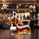 thumbnail image 5 of Botella de whisky con forma de perro - Vidrio, diseño único, a prueba de fugas - para whisky/vino, bares caseros, regalos para hombres/papás, 5 of 6