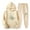 Beige, variant on Two Piece Sets for Women Floral Print Hoodie and Elastic Waist Drawstring Sweatpants Sweatsuits with Pockets Casual Loose Track Suits Travel Outfits for Women