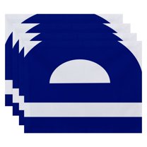 Simply Daisy 18" x 14" Lock Geometric Print Placemat, Set of 4